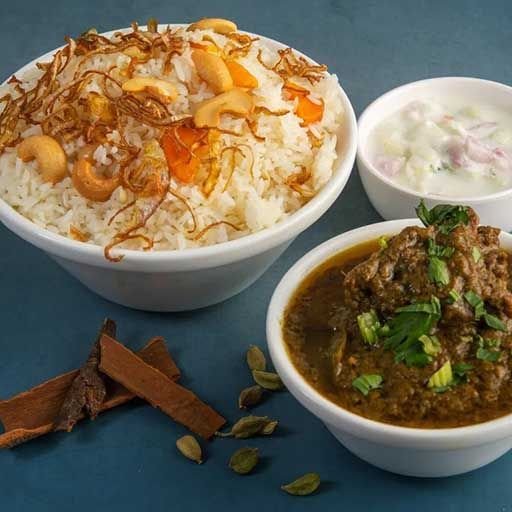 Ghee Rice with Beef Curry