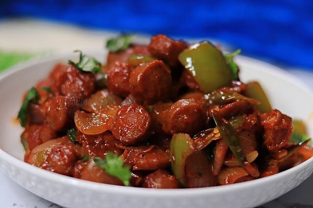 Chicken Sausages Chilly